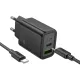 Hoco N63 (EU) 30W Charging Adapter With TC to TC Cable 